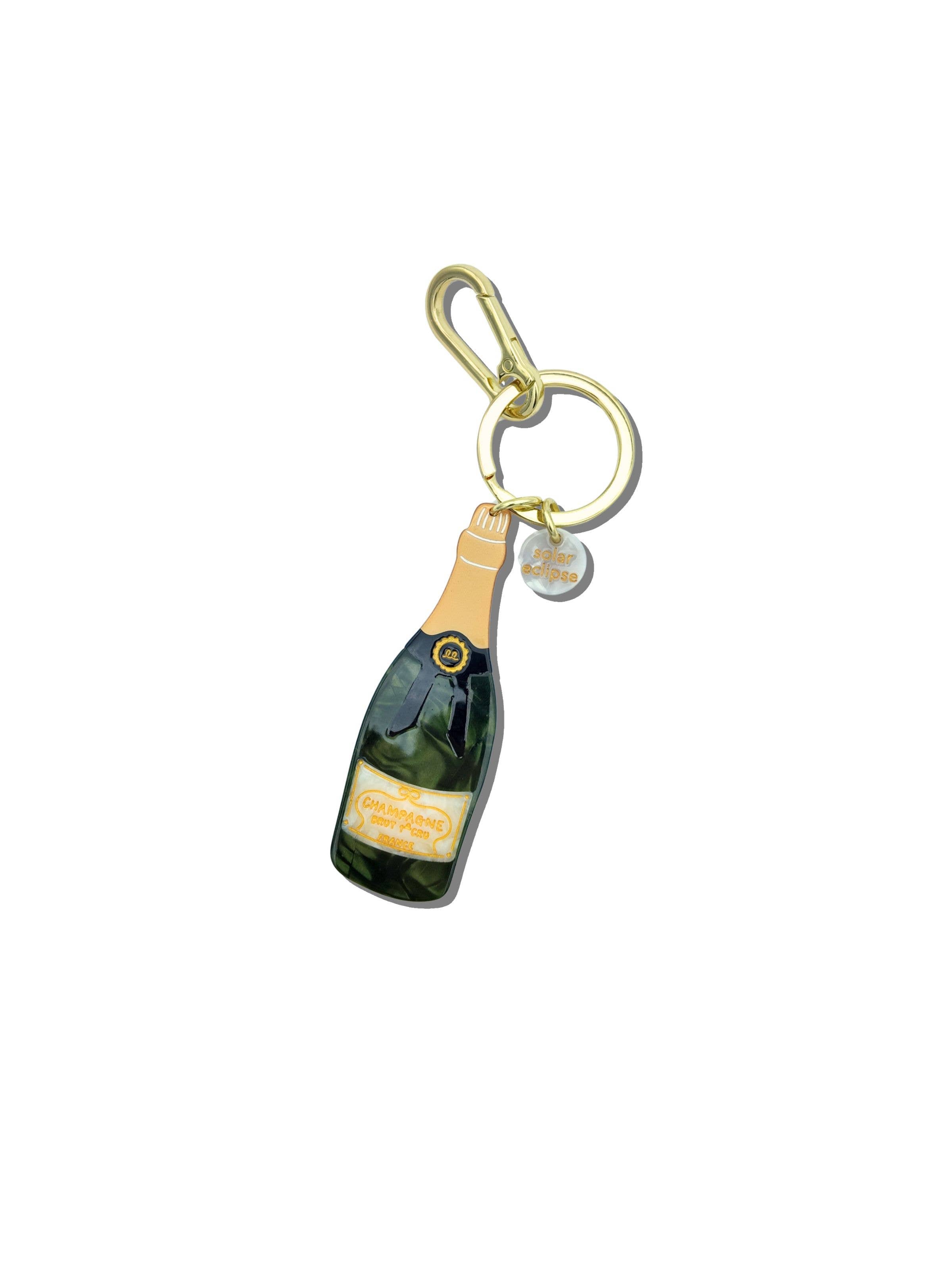 Champagne Bag Charm + Keychain