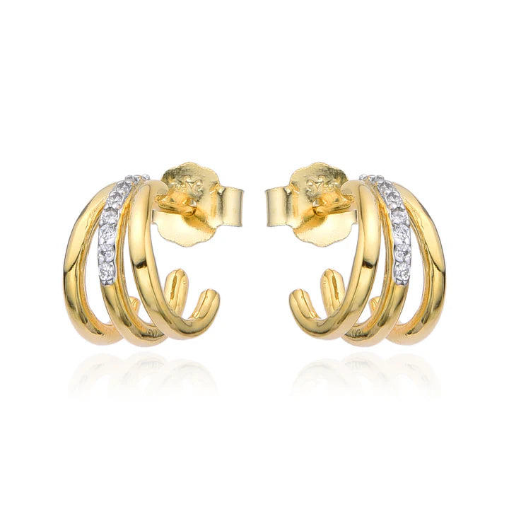 Aston Hoop Earrings | Gold Sterling Silver