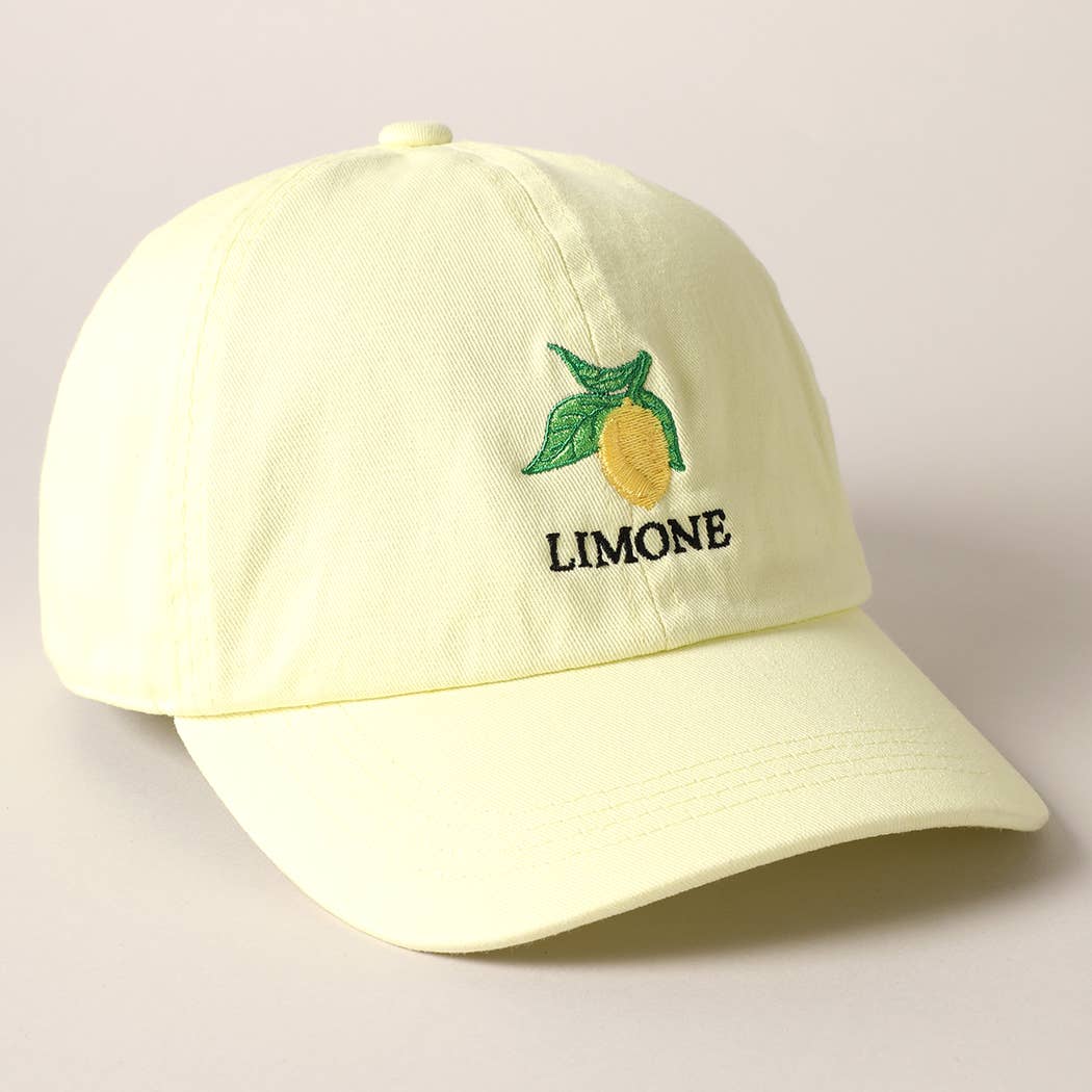 Limone Embroidered Baseball Cap