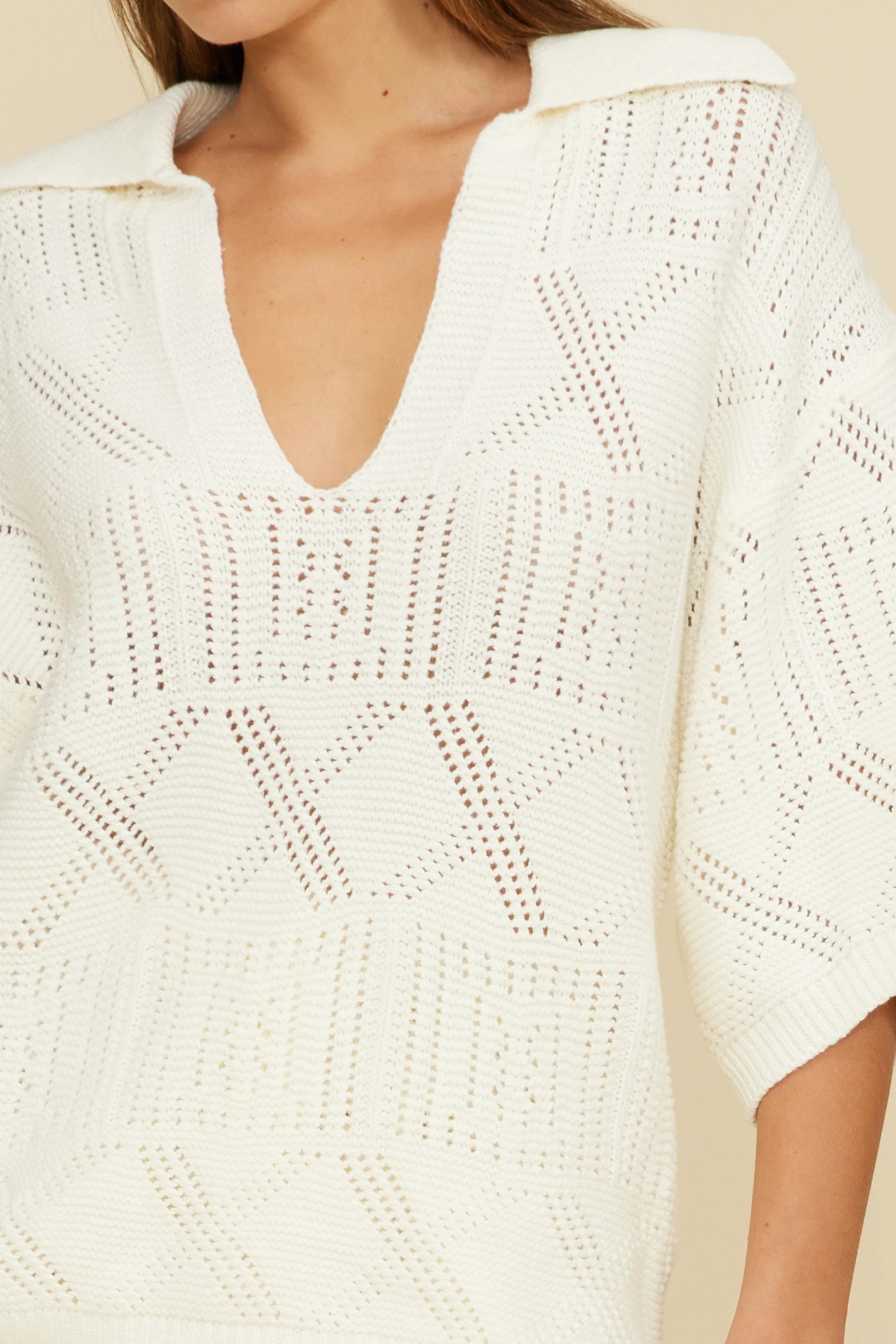 Alia Knit Oversized Sweater Top