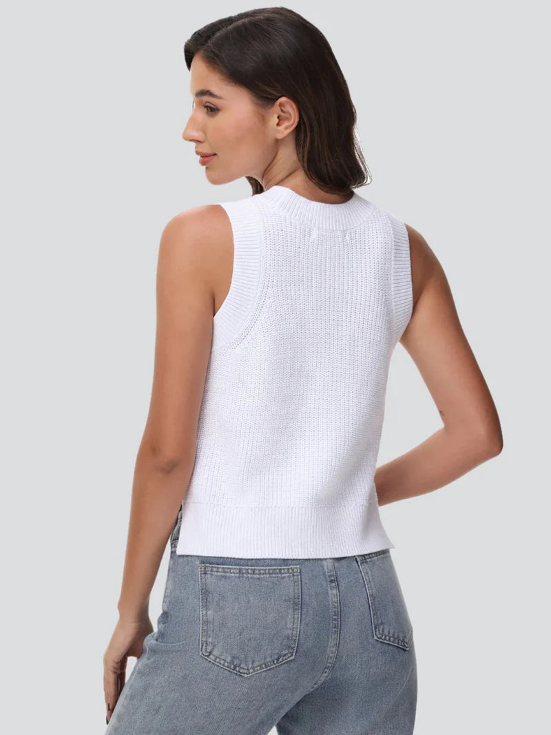 Demi High Crew Neck Tank Top