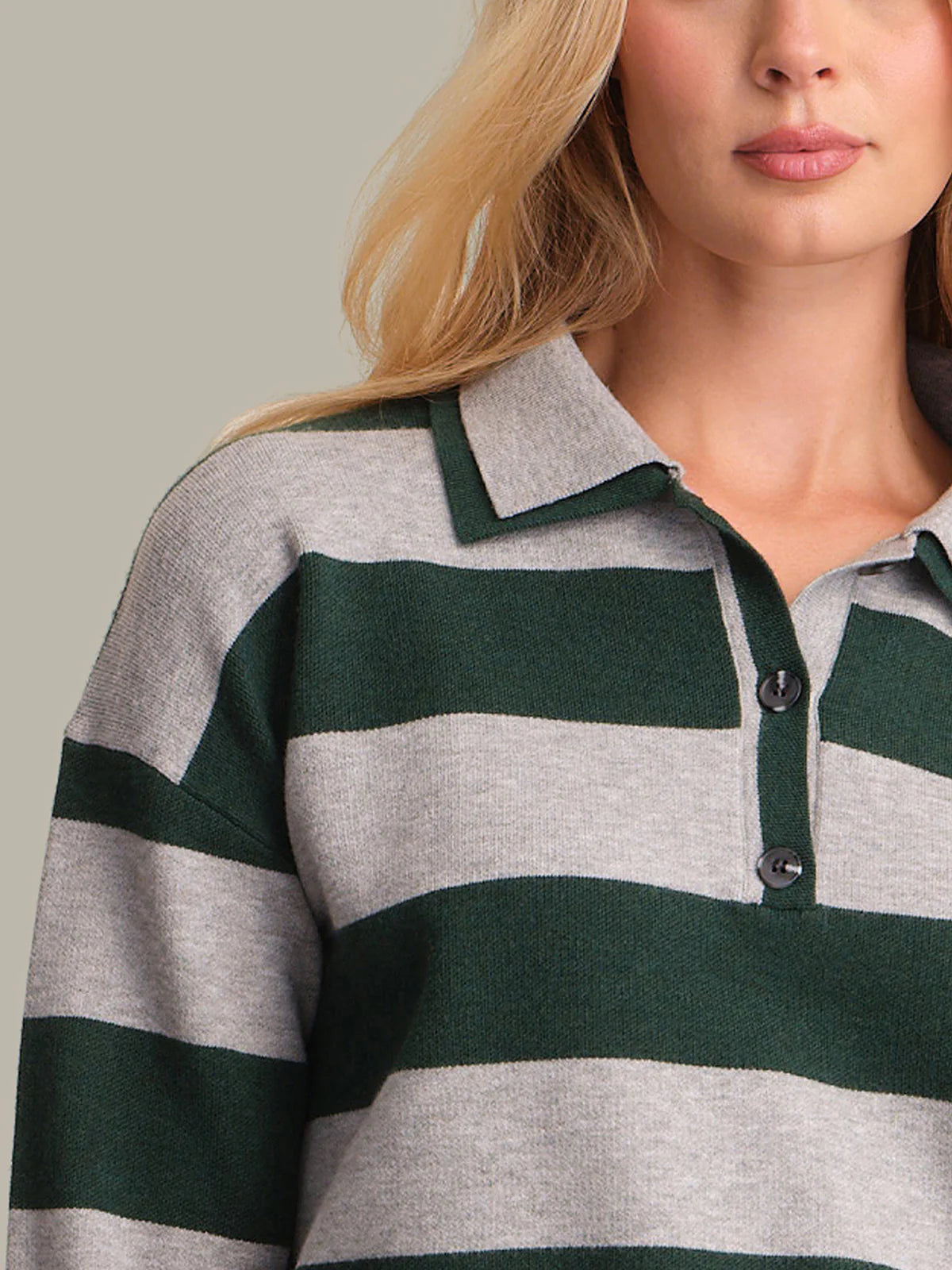 Lennon Double Collar Rugby Stripe