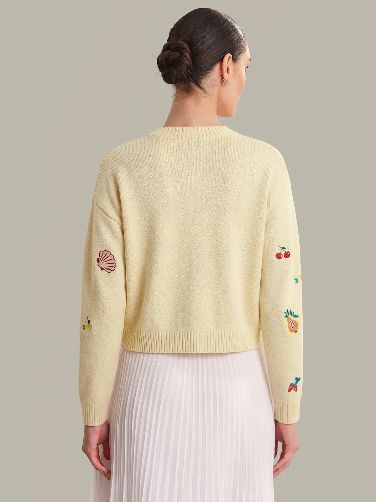 525 Blythe Fruit Embroidered Cardigan