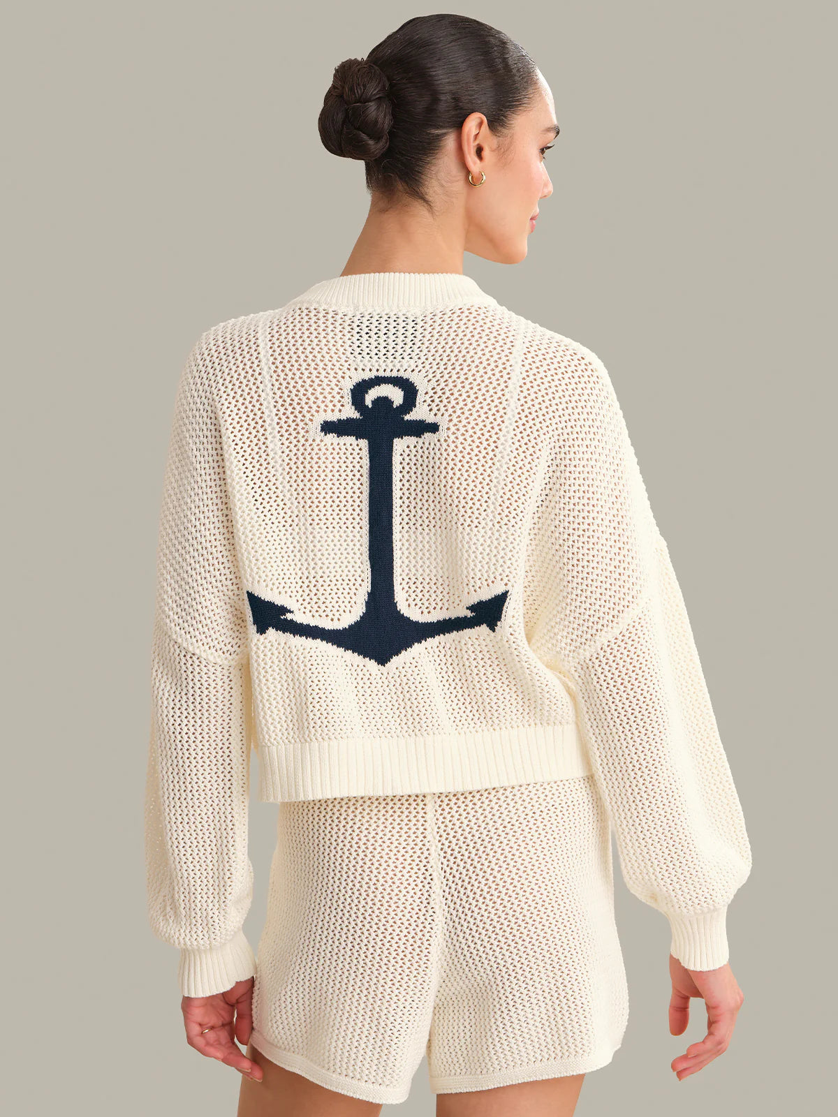 Tide Mesh Nautical Cardigan