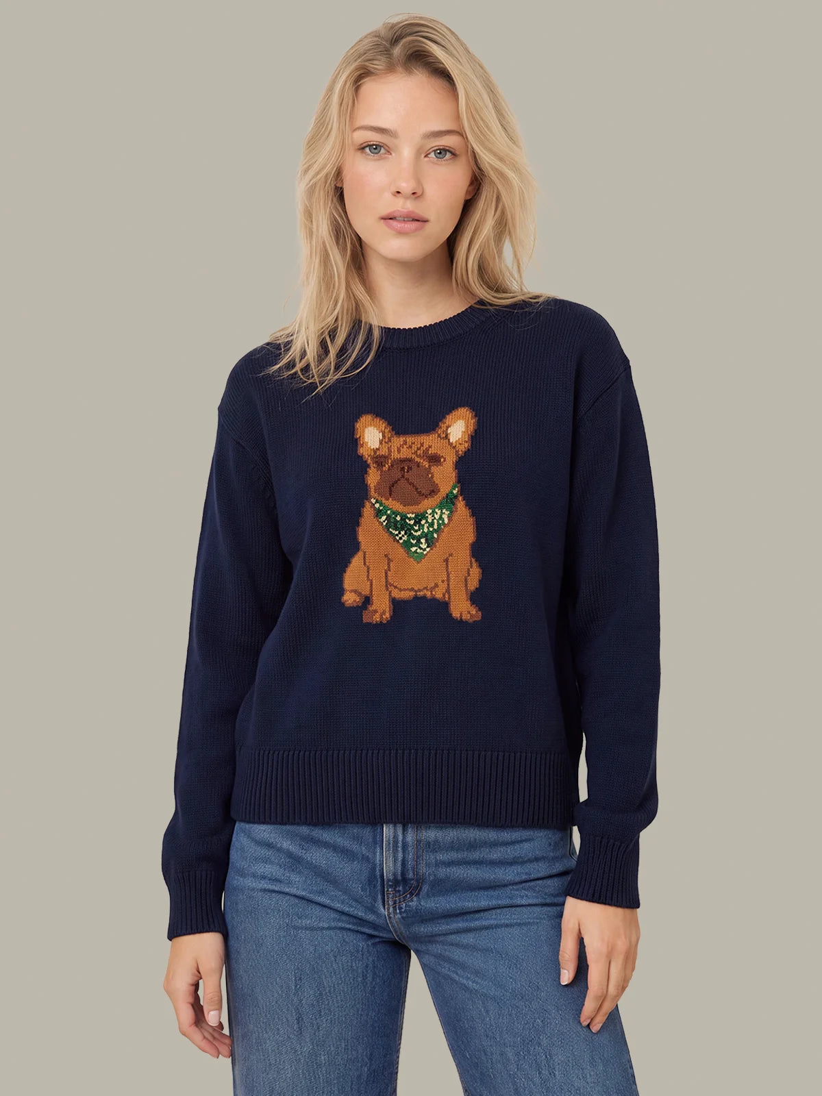 525 Sydney Dog with Bandana Sweater