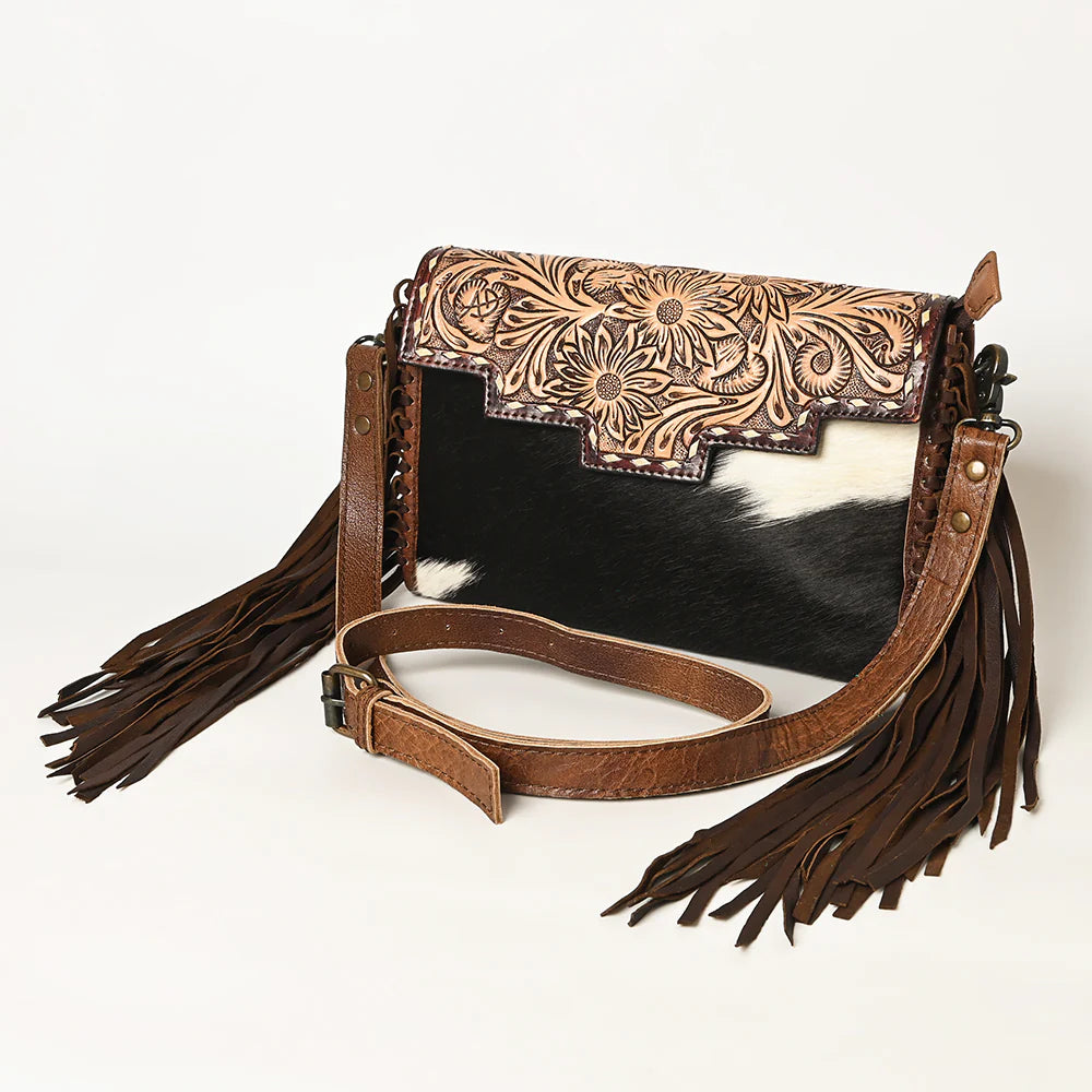 Westie Leather Crossbody Western Bag