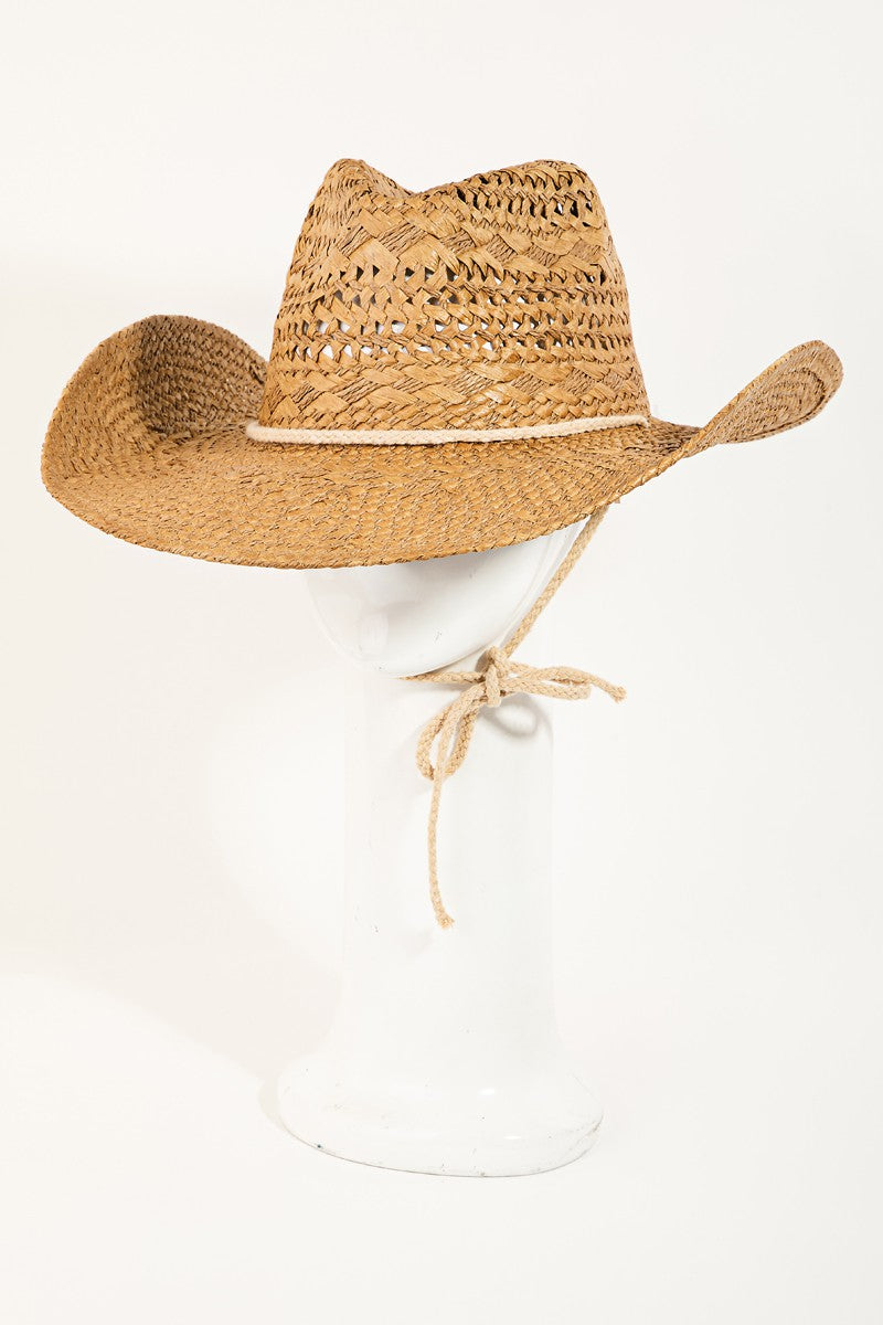 Vida Straw Weave Cowboy Hat