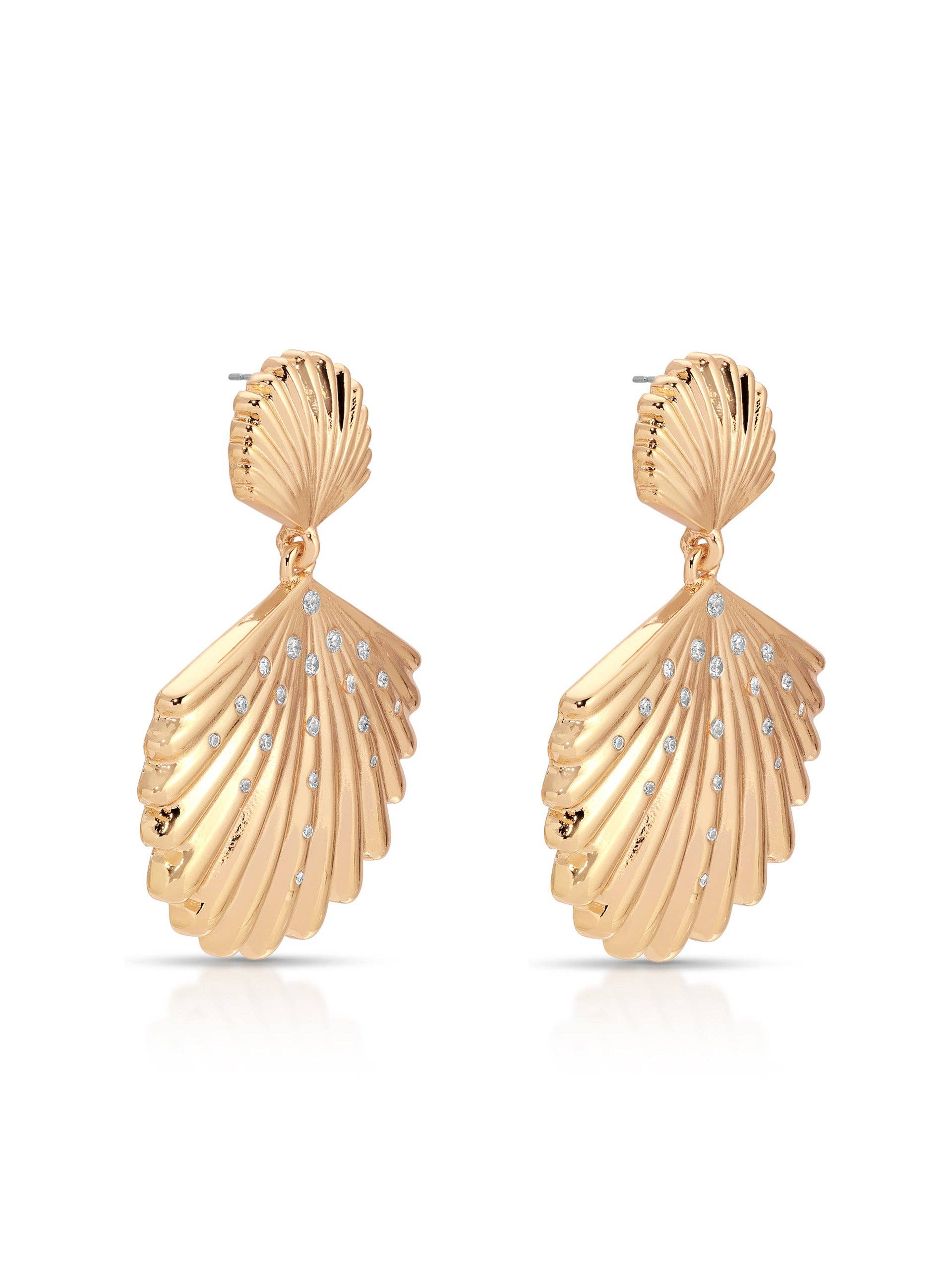 Sun-Drenched Shell Earrings