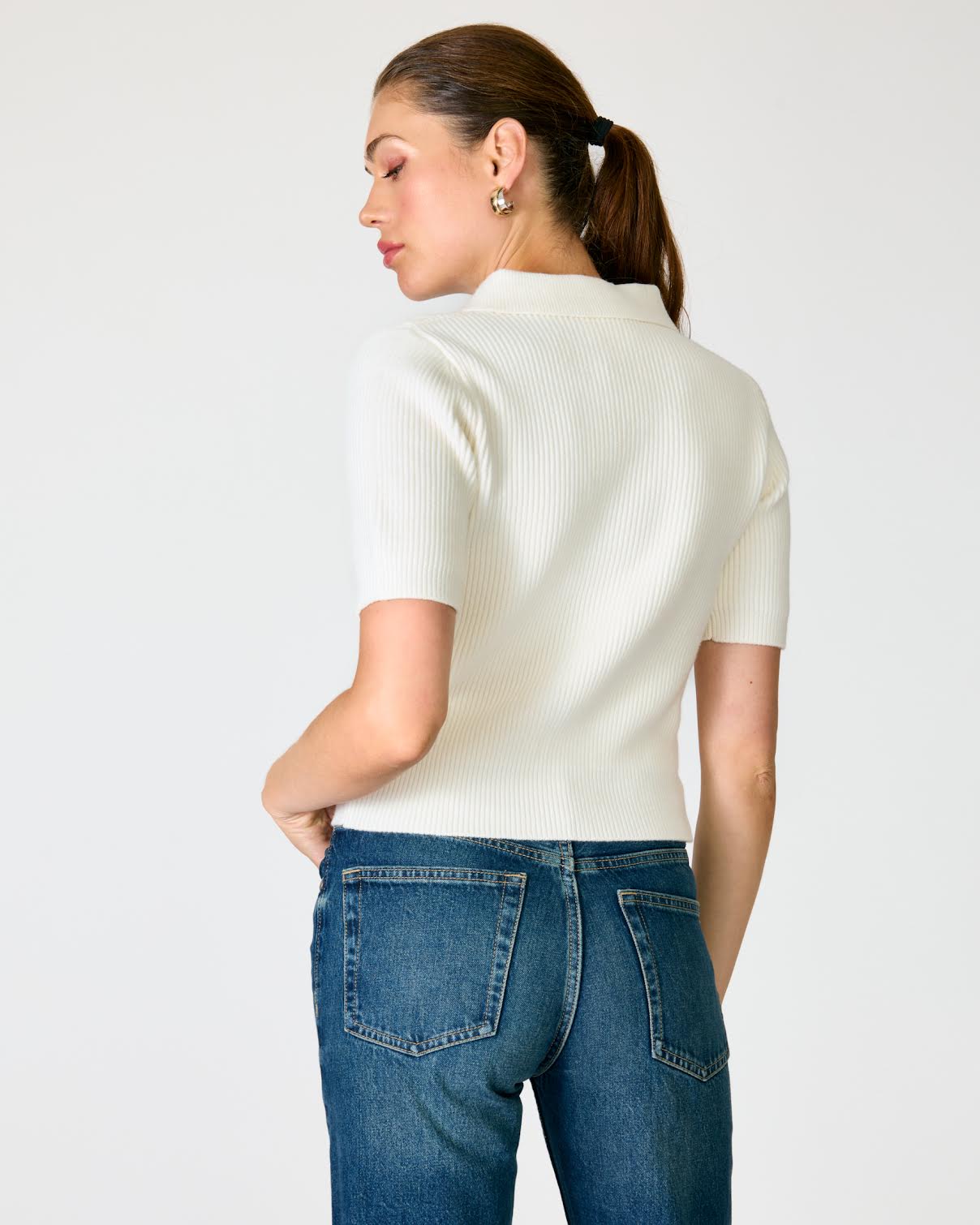 Line & Dot Sailing Ivory Sweater