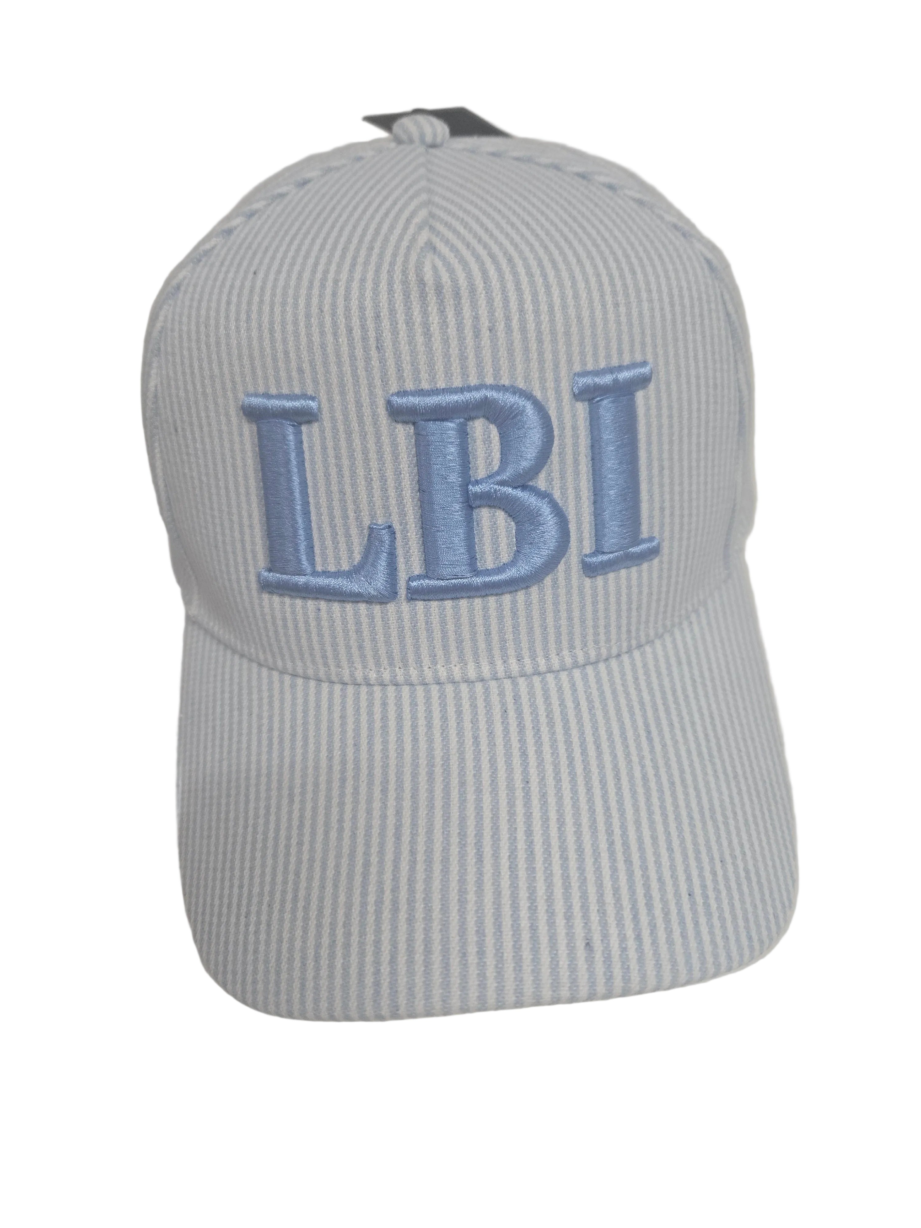 LBI Blue Striped Baseball Hat