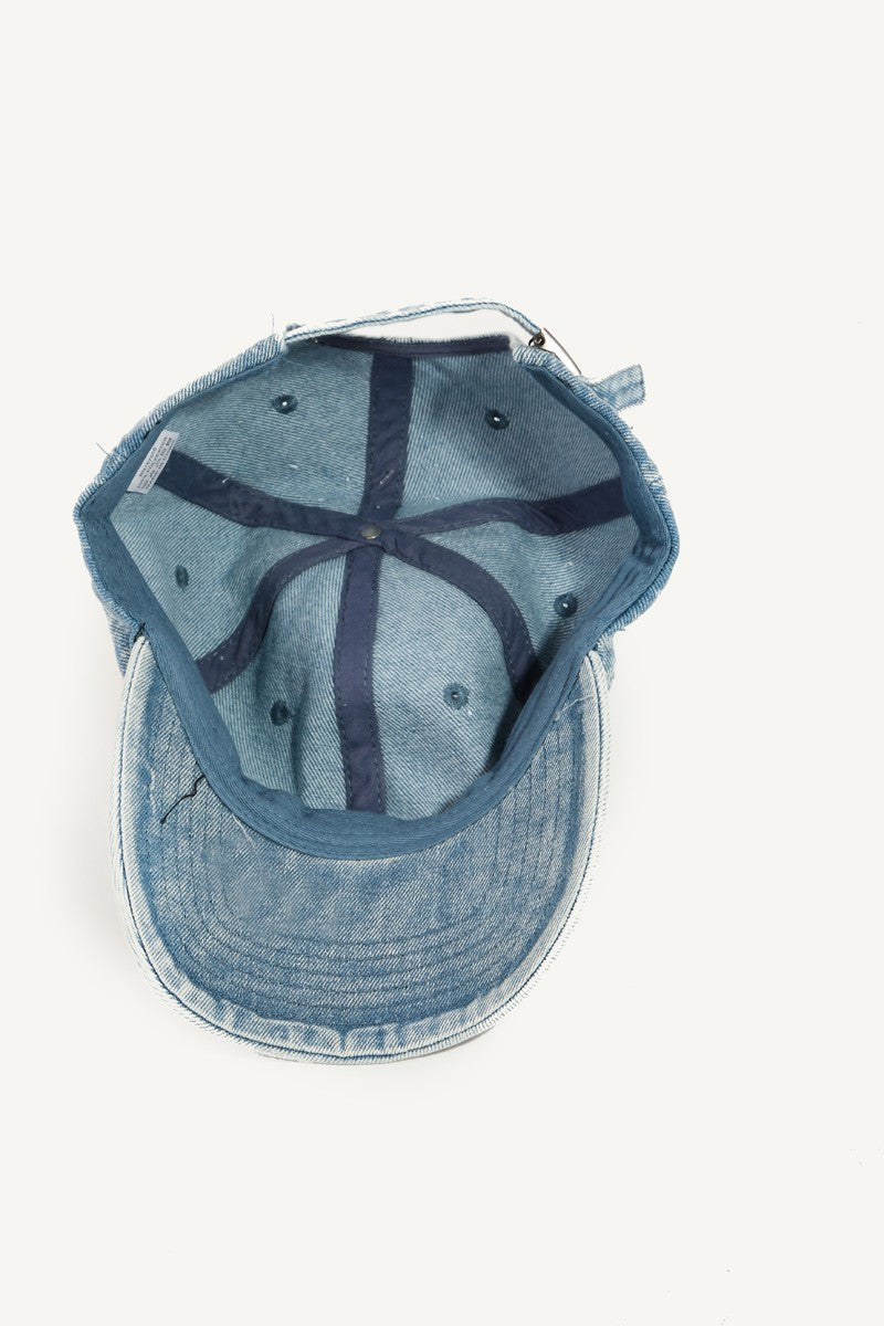 Demi Baseball Cap | Light Denim