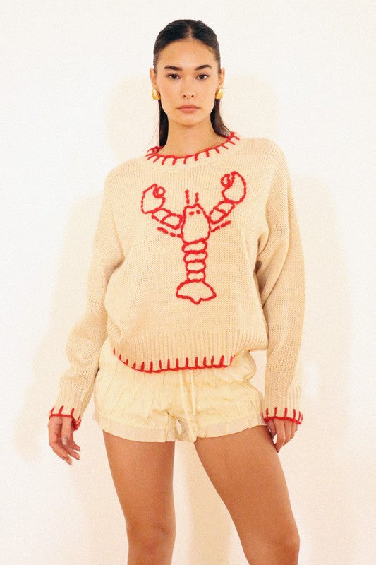 Lobster Sweater Cream