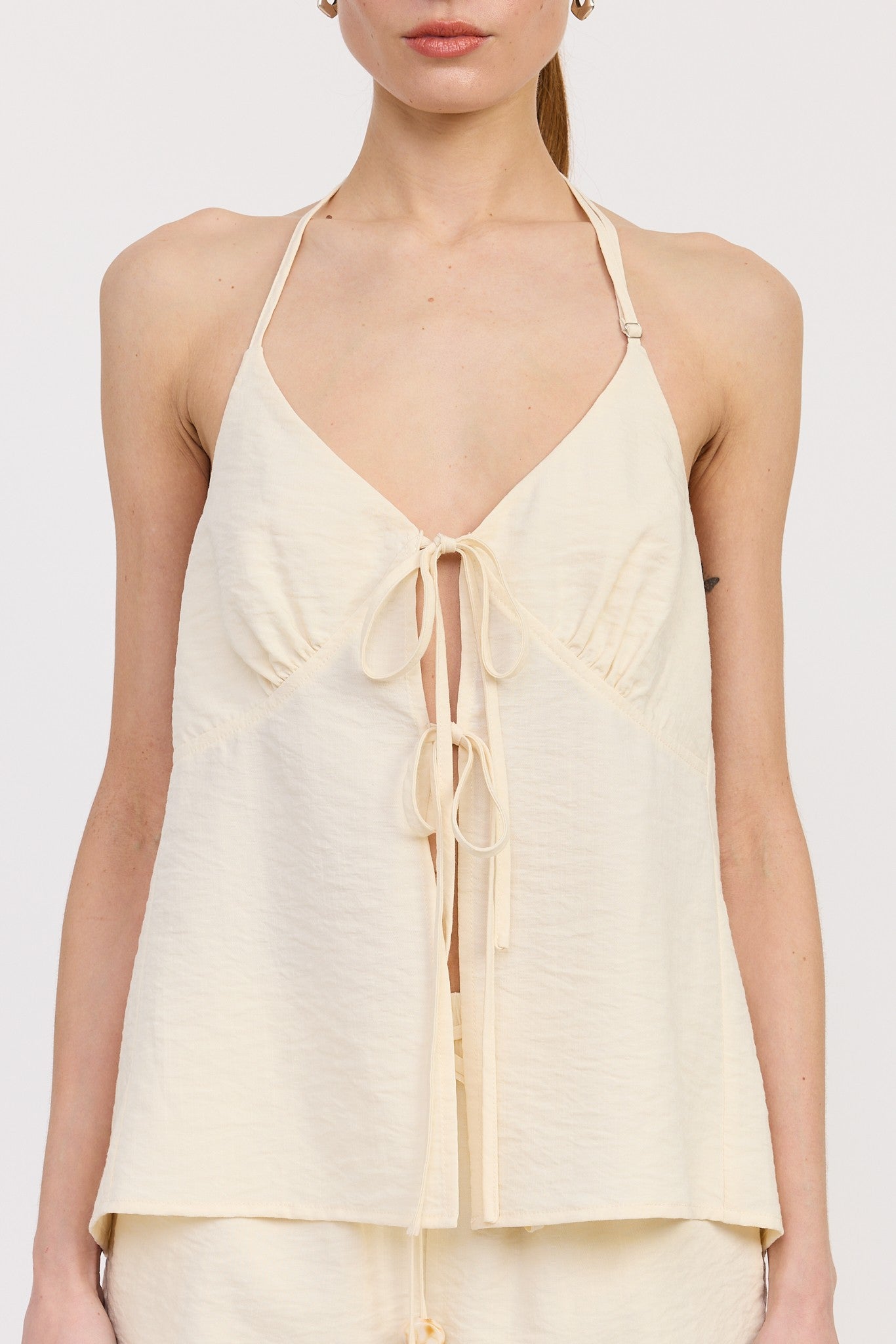 Tommy Halter Top | Ivory