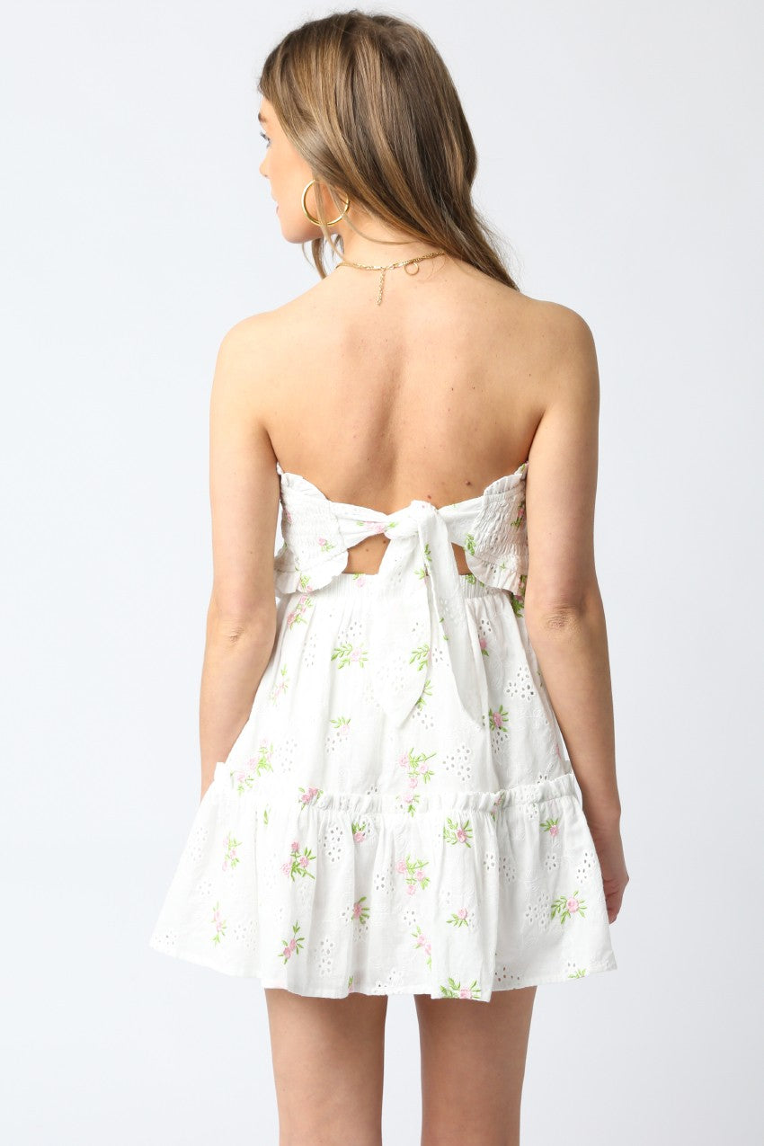 Kendra Strapless Floral Dress
