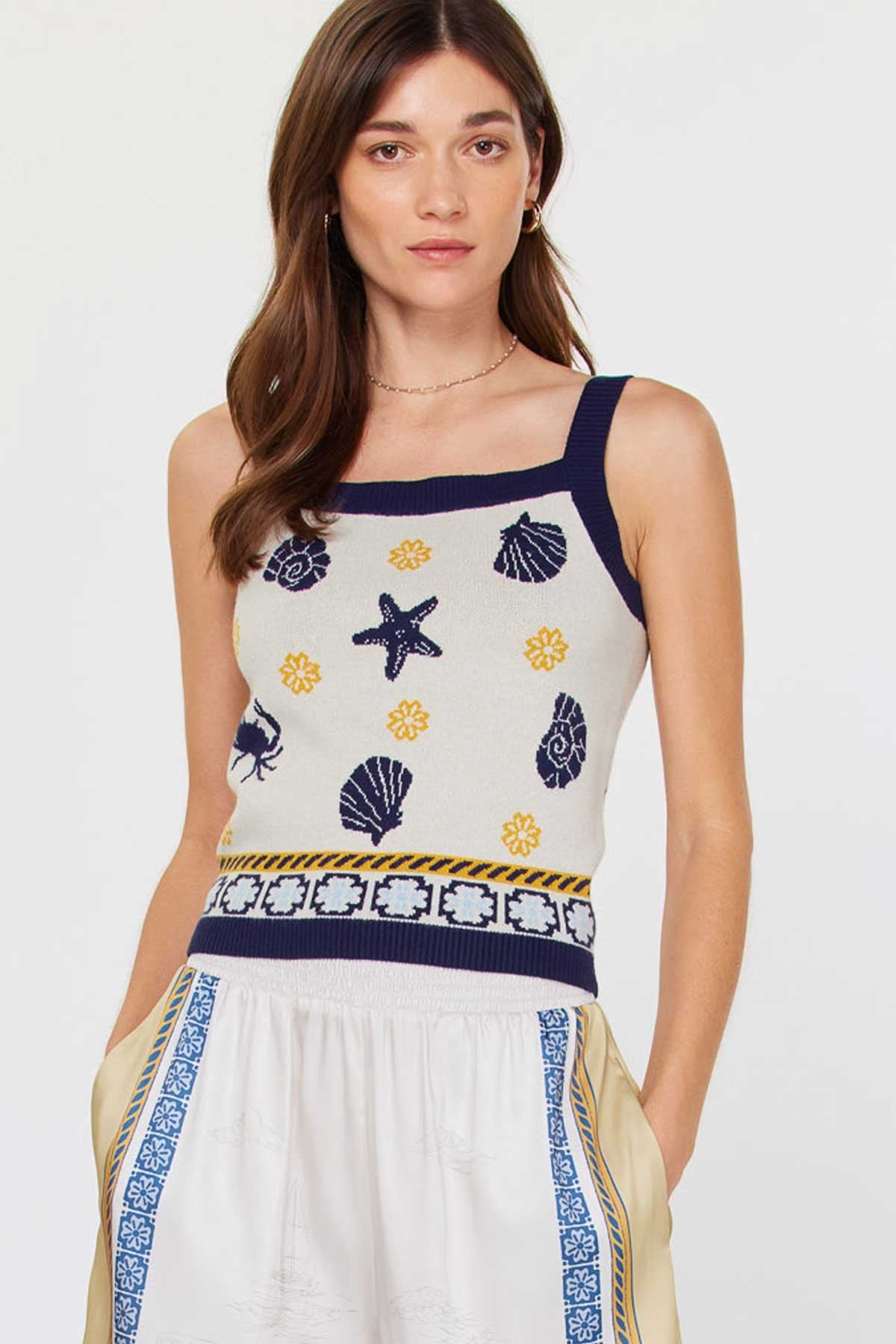 Kai Seashell Sweater Tank Top