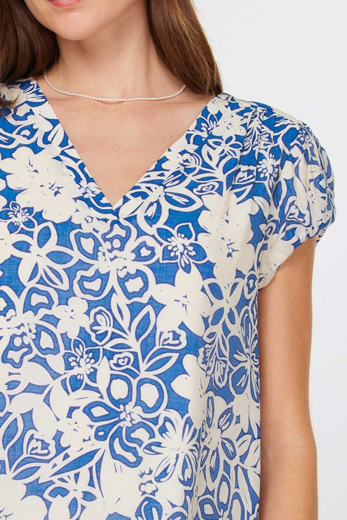 Ophelia Floral Top | Blue