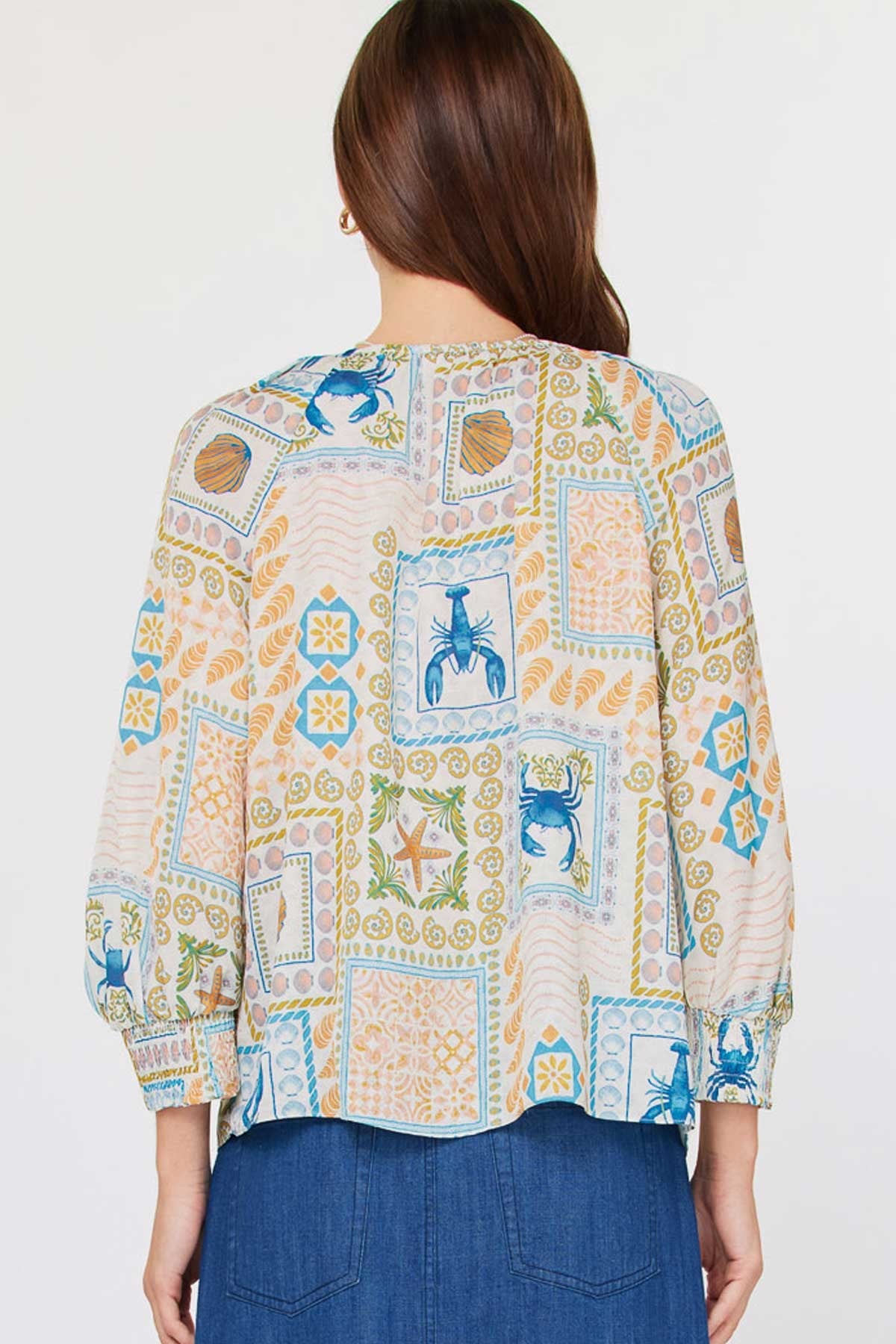 Aria Coastal Patchwork Blouse
