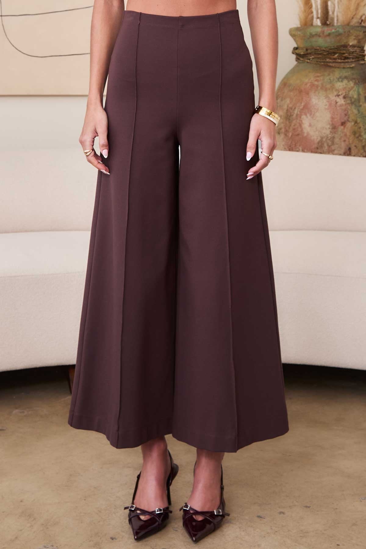 Jules Wide Leg Ponte Pants