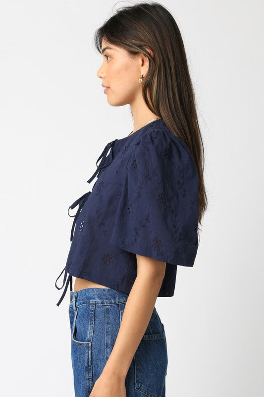 Ciera Tie Front Top