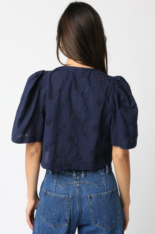 Ciera Tie Front Top