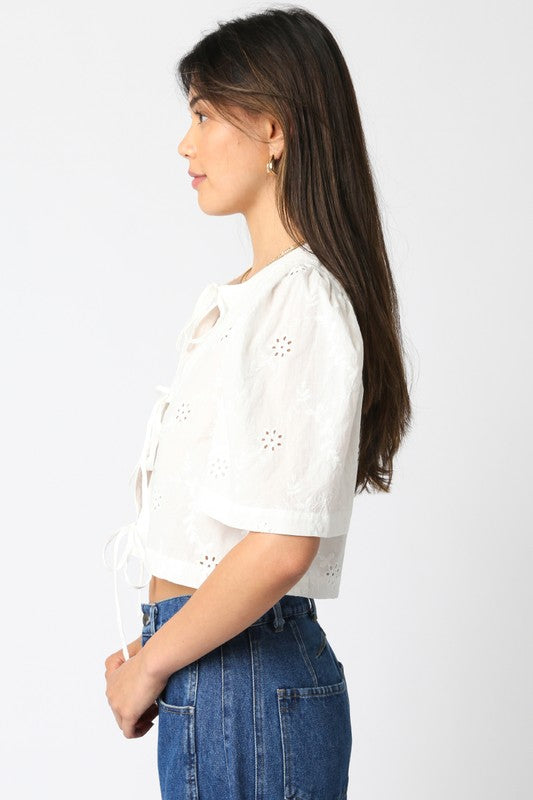 Ciera Tie Front Top