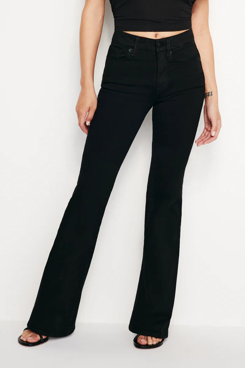 Good Petite Flare Jeans Black