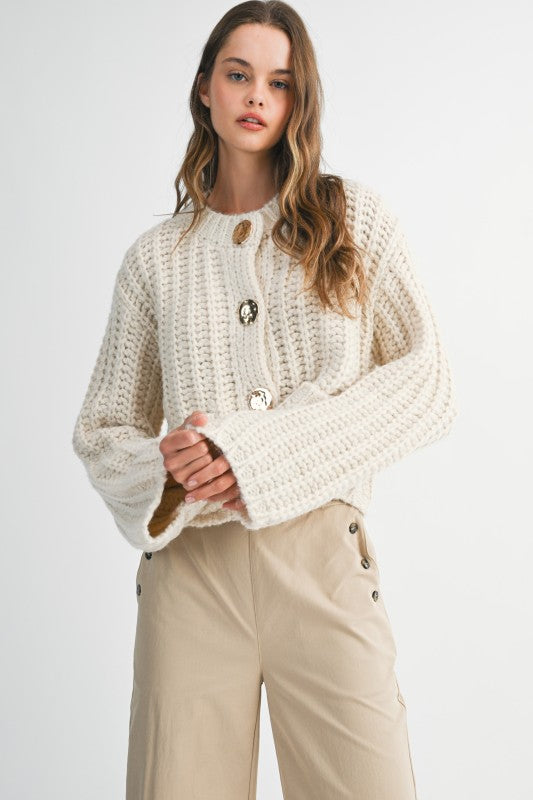 Sherry Knit Cardigan Cream