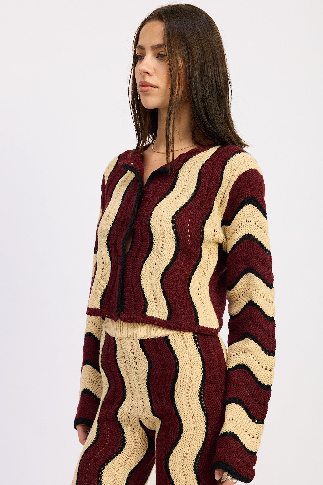 Paris Wave Knit Cardigan