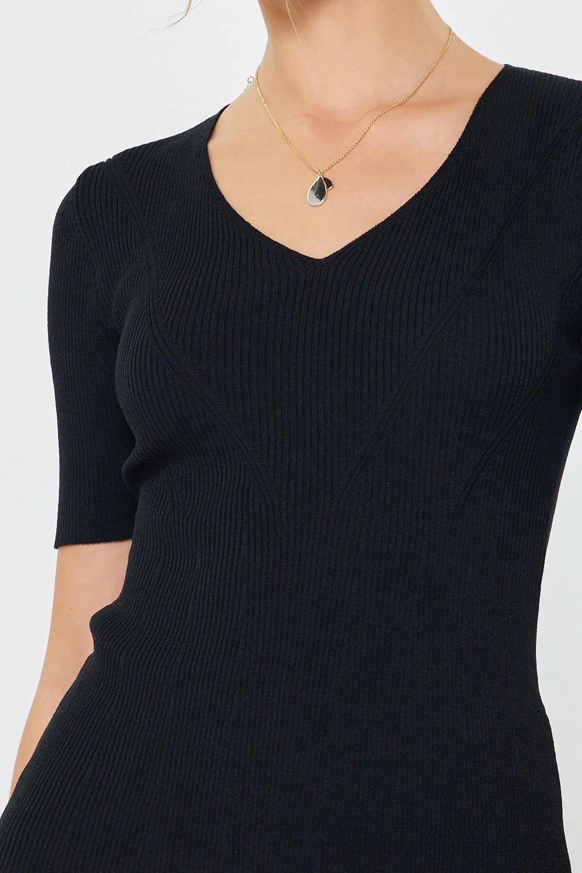 Current Air Anna Short Sleeve Knit Top