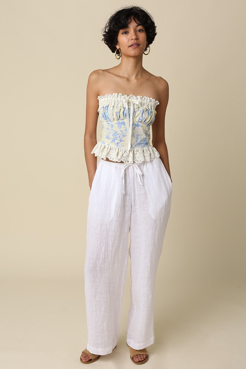 Savannah Strapless Floral Top