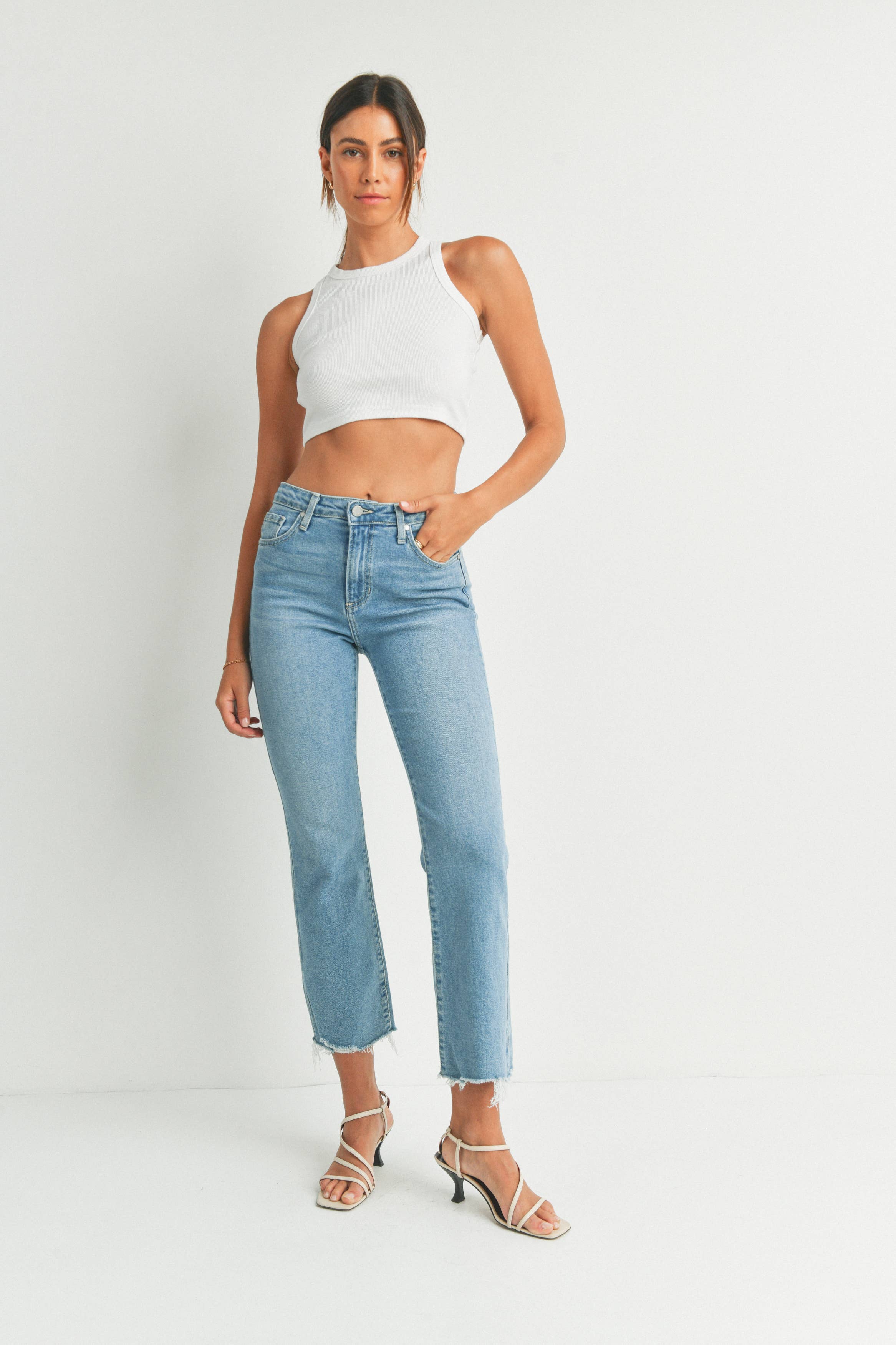 Vana Vintage Cropped Flare Jeans