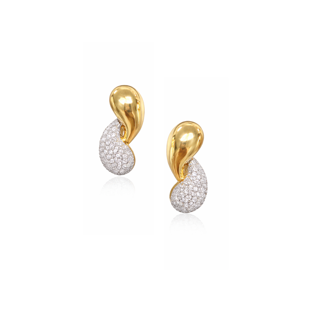Sahira Jewelry Design - Pave Raindrop Earring