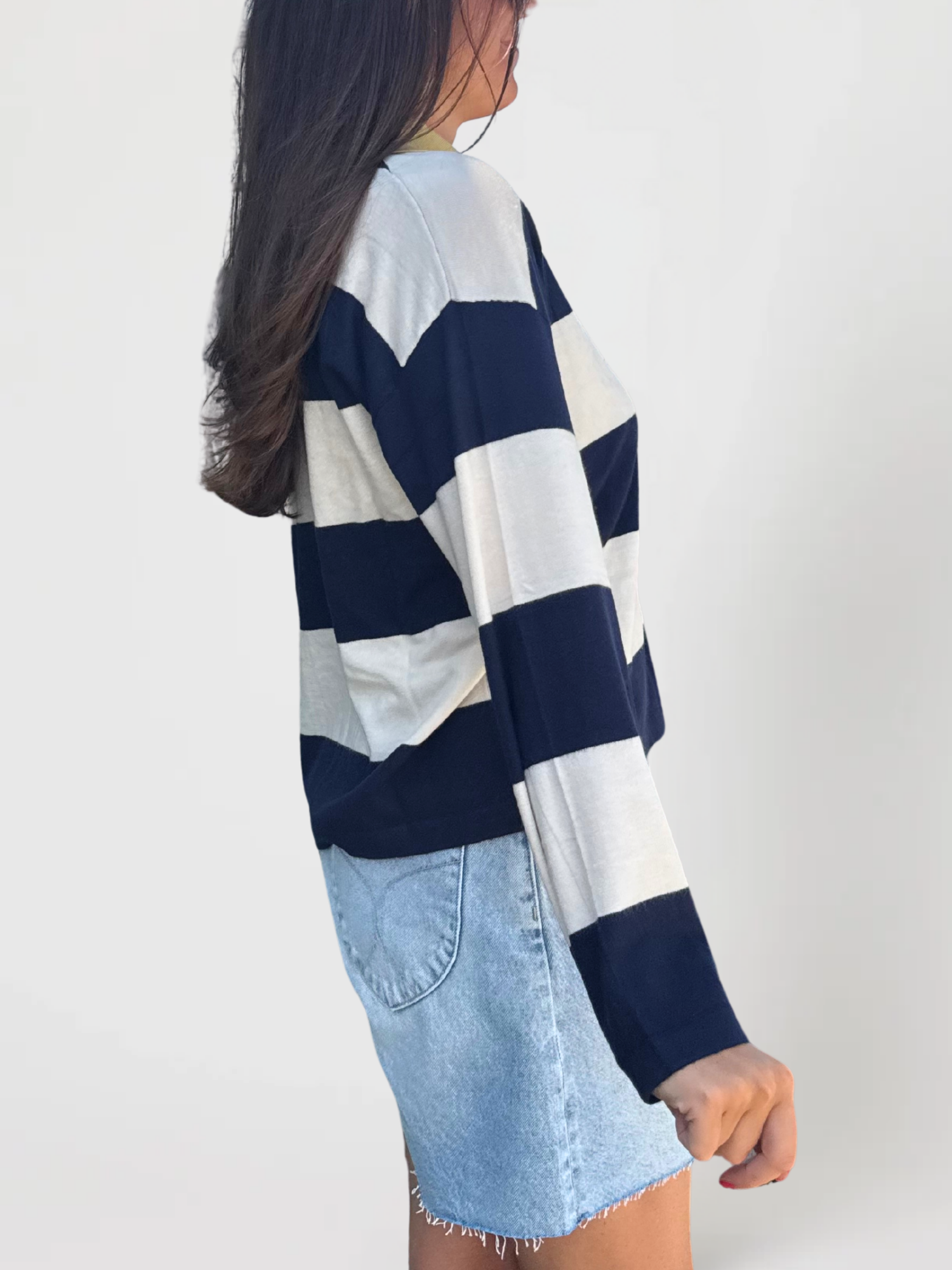 Colchique Stripped Polo Sweater