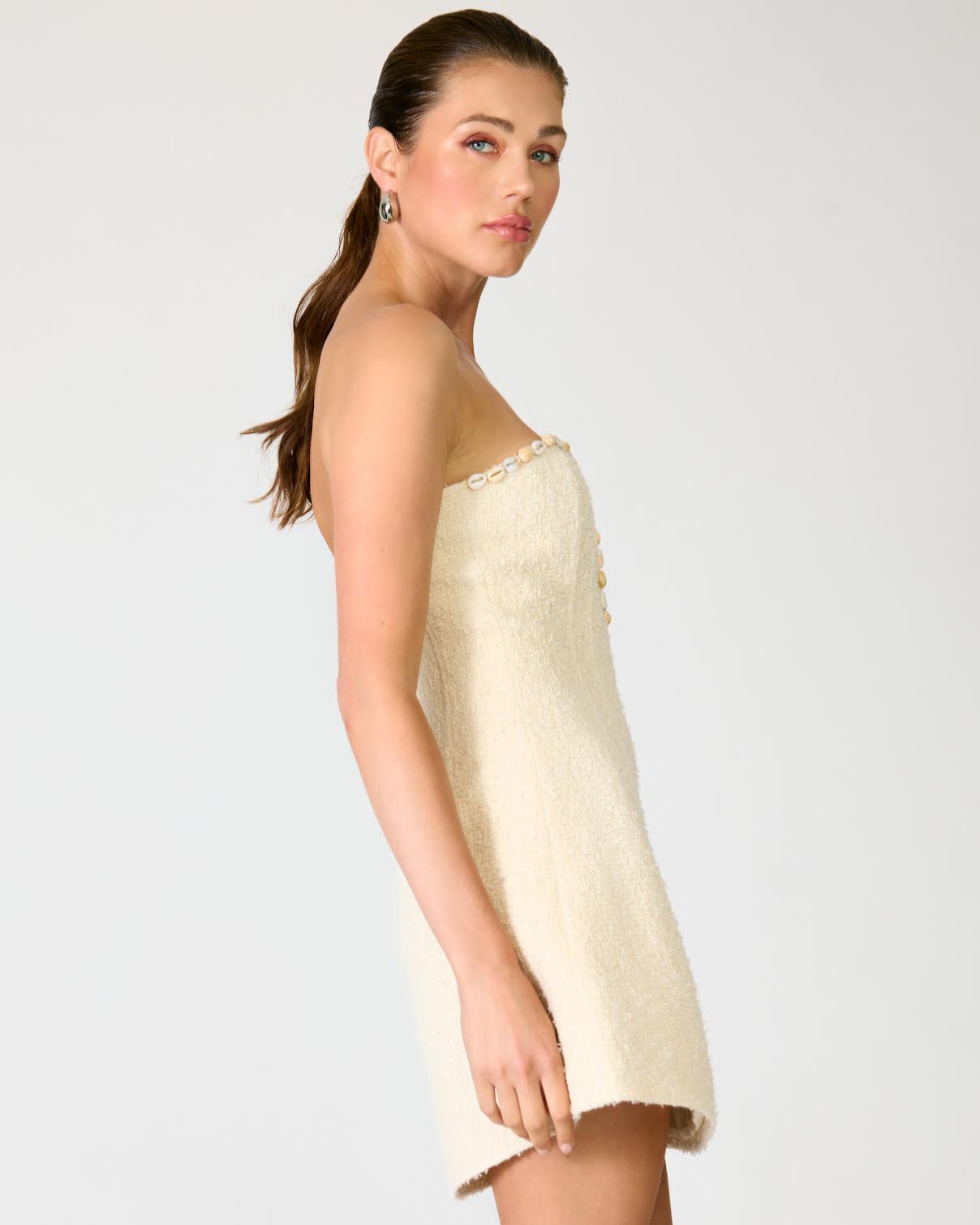 Line & Dot Rhia Ecru Dress