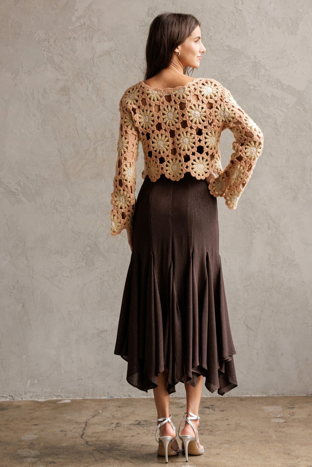 Flower Power Crochet Sweater