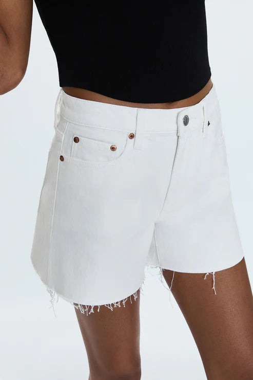 Pistola Kennedy Mid Rise Cut Off Short Antique White