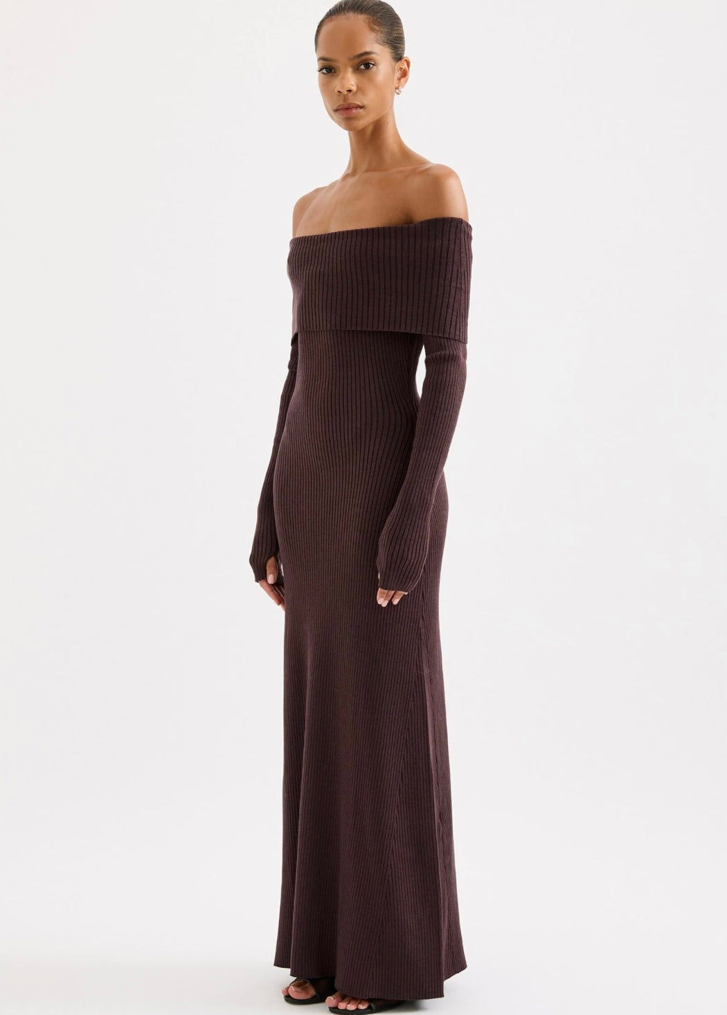 Krishna Off The Shoulder Knit Dress