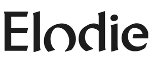 Black 'Elodie' logo on a white background
