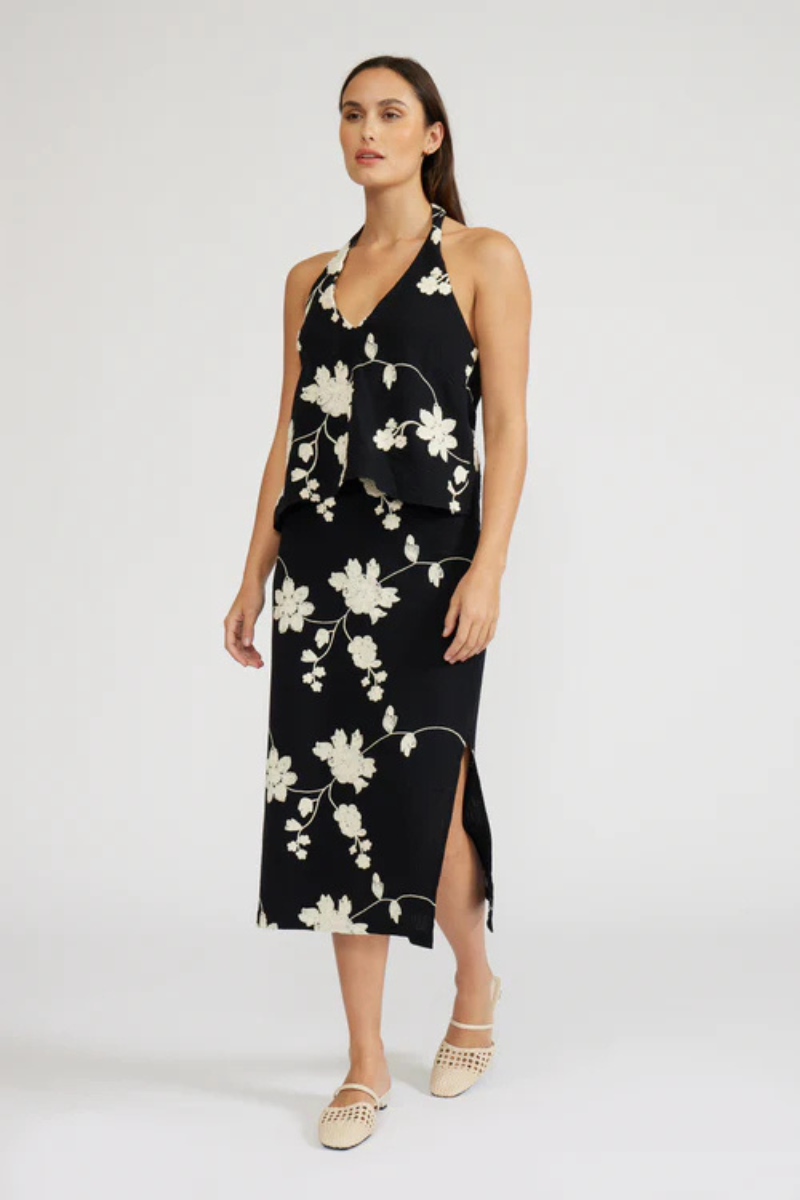 Rini Floral Midi Skirt