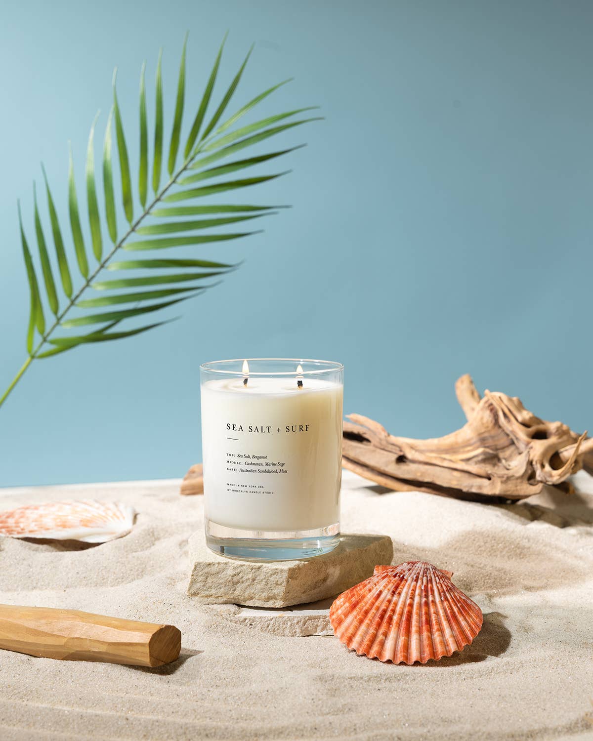 Brooklyn Candle Studio - Sea Salt + Surf 2-Wick Candle (Seasonal)