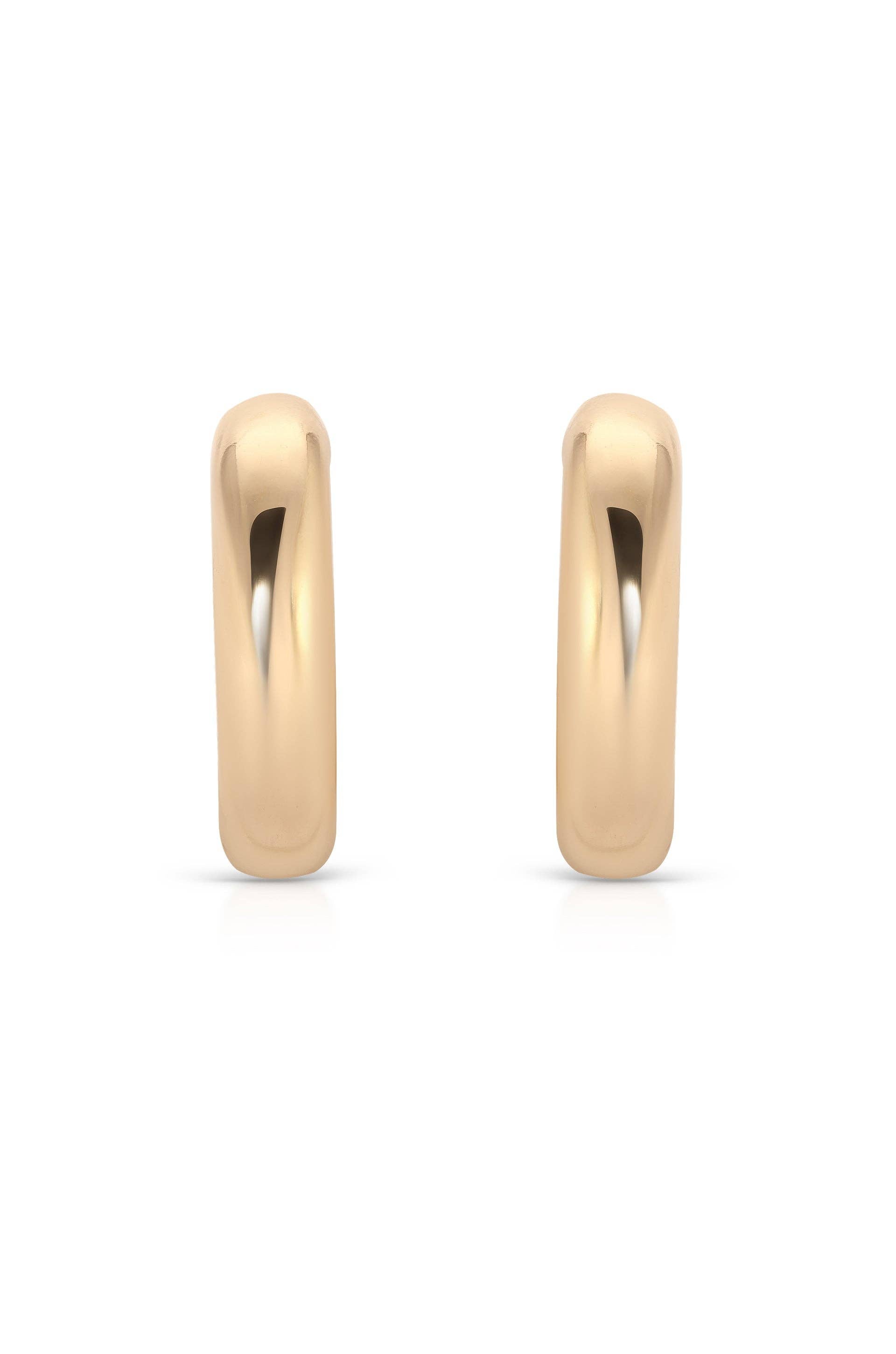 Small Thick Classic Hoops