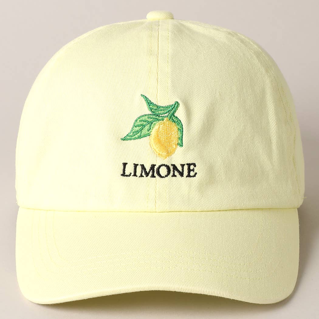 Limone Embroidered Baseball Cap