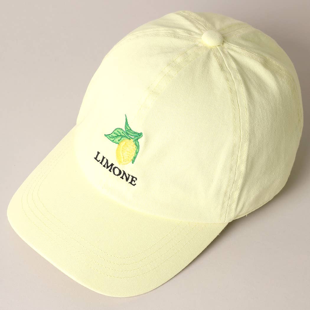 Limone Embroidered Baseball Cap