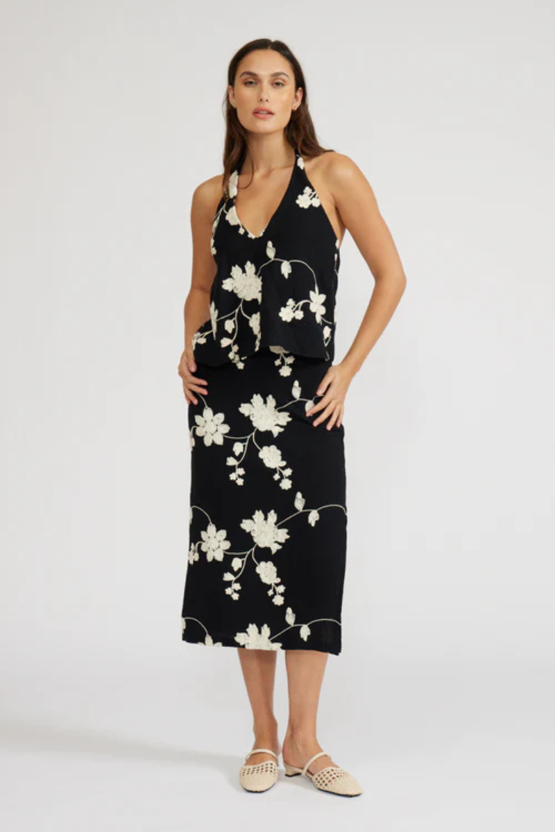 Rini Floral Midi Skirt