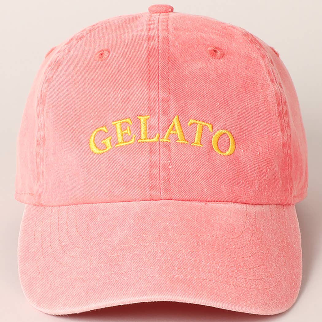 Gelato Embroidered Baseball Cap