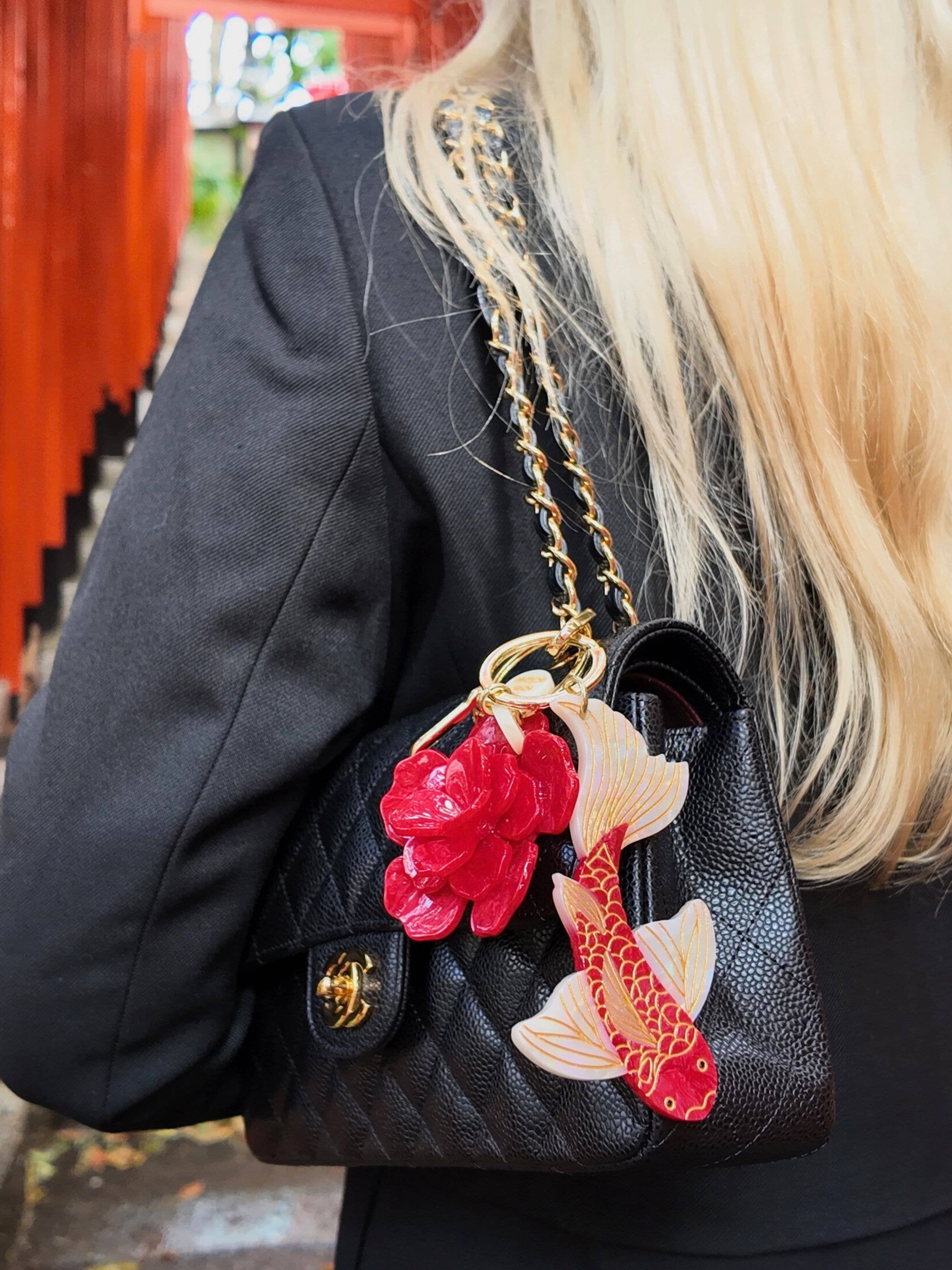 Koi Fish Bag Charm + Keychain