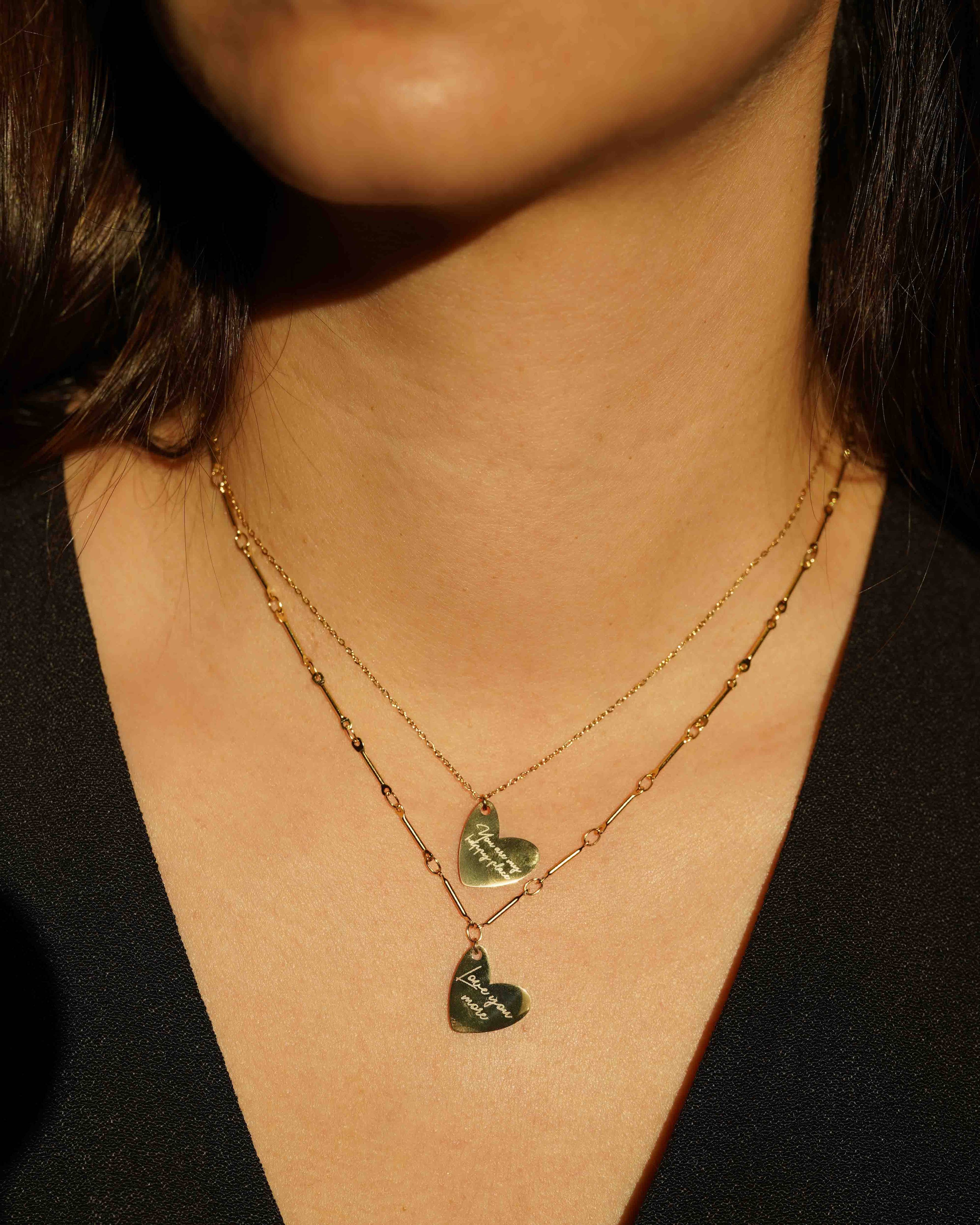 Lovey-Dovey Bar Necklace