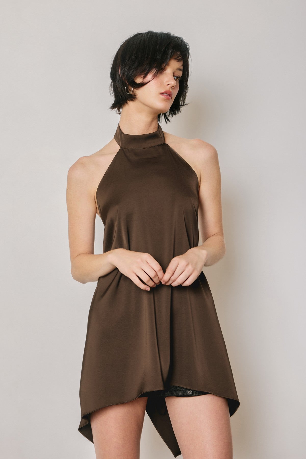 Tori Brown Halter Tunic