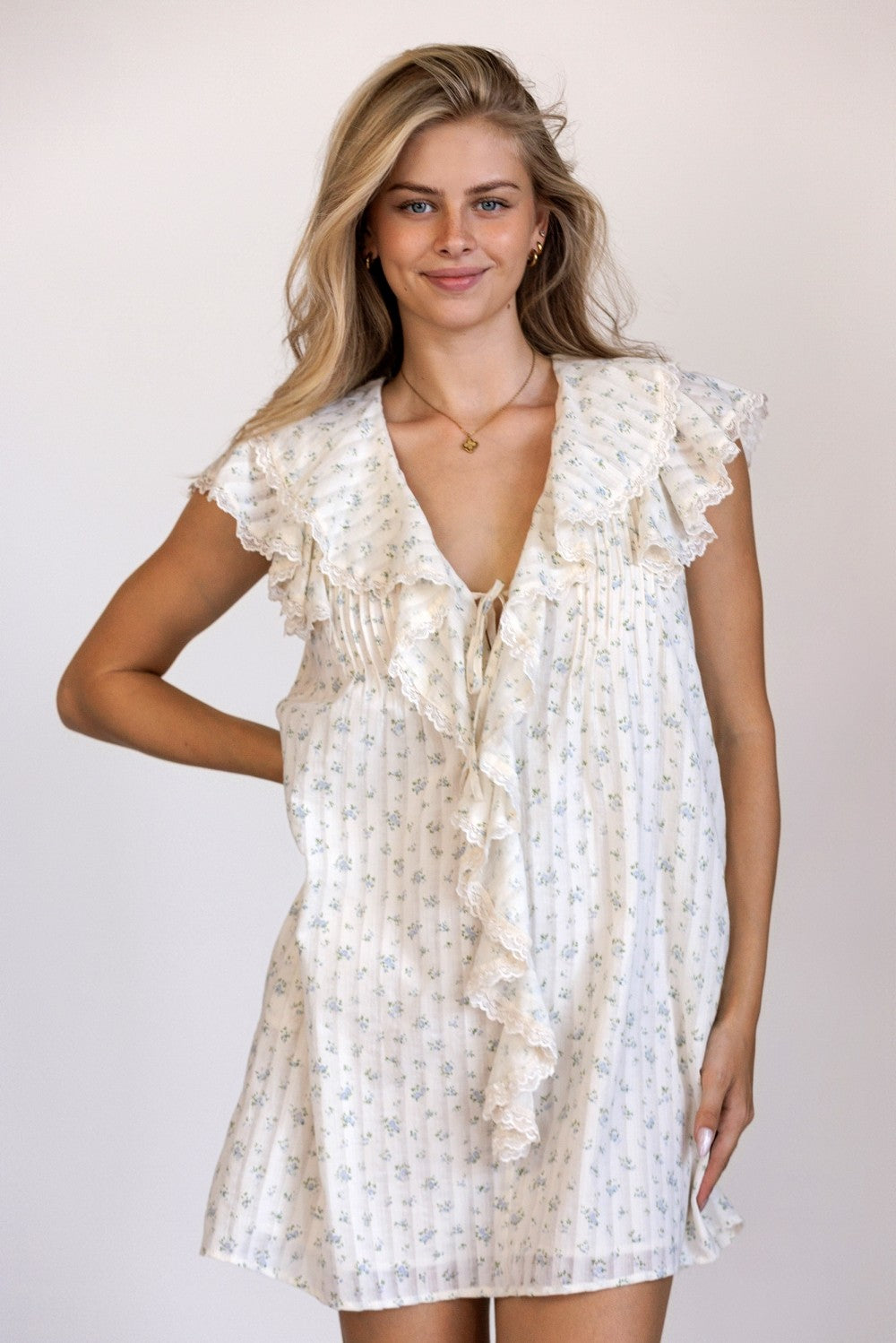Storia Margot Ditsy Floral Mini Dress | Coco Kimono