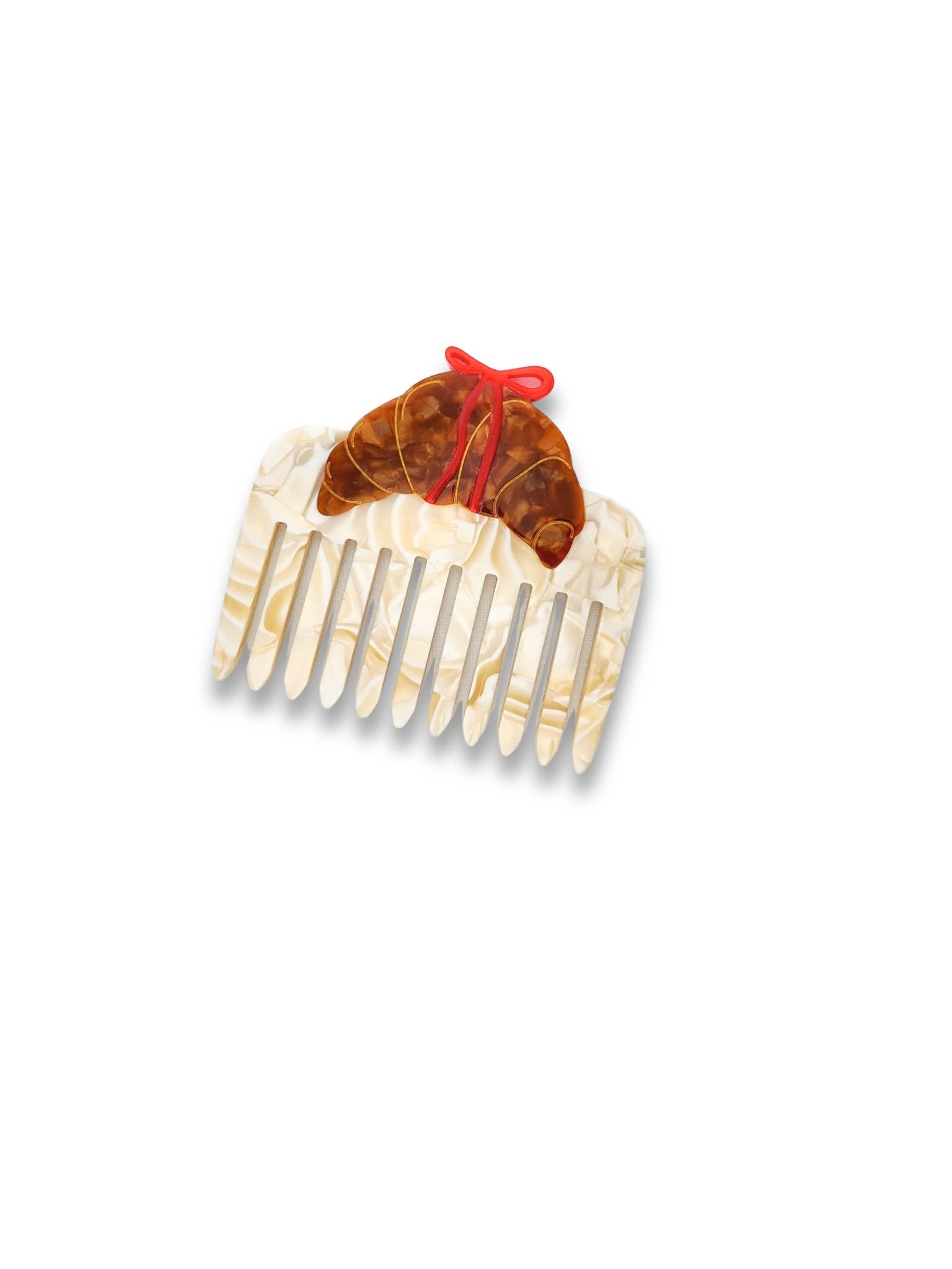 Solar Eclipse | Croissant Bow Pocket Hair Comb